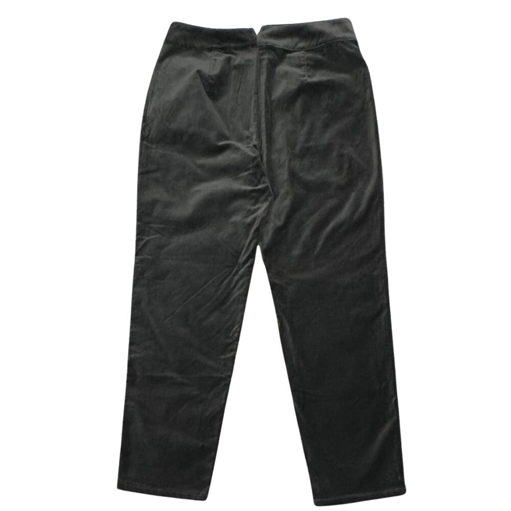 Liz Claiborne Pants Womens Velvet Stretch Pockets Size 12 Dark Olive Classic - Picture 2 of 9